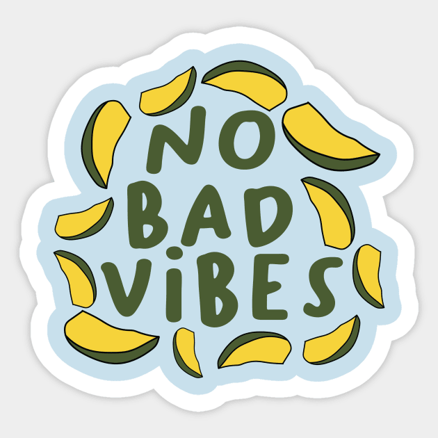 No Bad Vibes by Courtney Graben Sticker by courtneylgraben